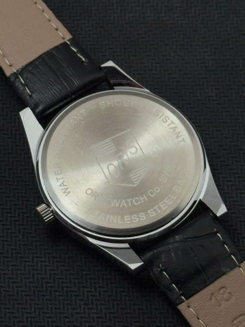 Rare Vintage Oris Sky Blue New Dial Hand Winding FHF Movement ST-96 Swiss Mens Wrist Watcht - Image 4