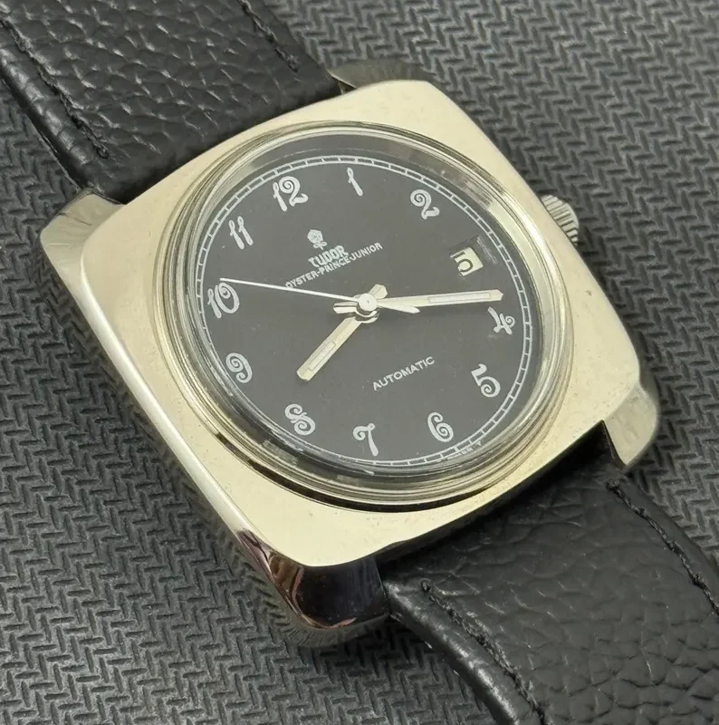 Tudor Automatic.Date Dial color black man's watch Eta movement authentic